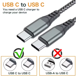 Cable USB Tipo C a C